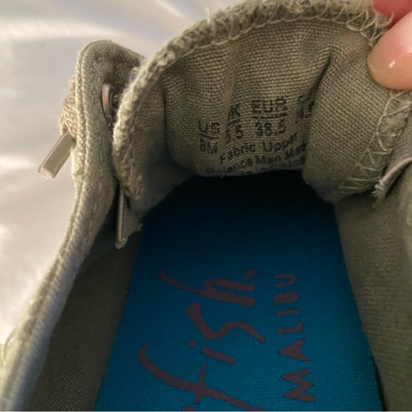 Blowfish Olive Canvas Sneakers - Picture 9 of 12